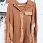 Pink Lily Waffle Knit Pullover  Photo 0