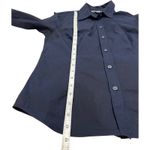 BODEN Women's Button Down Shirt UK 10 US 6 Navy Blue Long Sleeve Stretch Cotton Photo 3