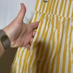 AYR  100% CottonStaycation Shorts in Yellow and white Sz M Photo 4