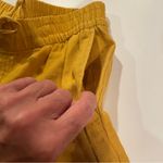 Old Navy Women Linen Blend Pant XS/T Wide Leg Sunflower Gold Beach Boho Pull On Photo 8