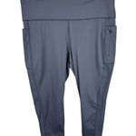 Xersion Gray Nylon Quick-Dri Wide Waistband 7/8 Ankle Skinny Legging Size XL Photo 0