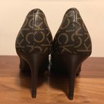 Calvin Klein Giana Brown CK Logo High Heel Pumps 3" Heels Size 10 Photo 4