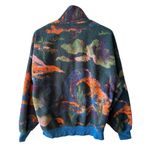 BDG Multicolor Camo Print Sherpa Fleece Pullover Size Medium Urban Outfitters Photo 3