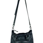 Renato Minelli Metallic Tote Bag Crossbody Bag Convertible Black Photo 10