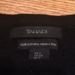 Tahari black crewneck sweater Photo 1