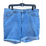 Croft & Barrow  Light Blue Jean Shorts size 16 Photo 7
