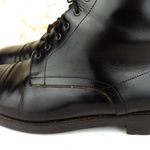 DKNY VTG  Chukka Boots Women 37 6.5 US Black Leather Lace up Made in Italy Y2K Photo 7