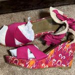 Old Navy Pink & orange wedge Sz 9 Photo 1