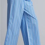 New York & Company Pleated Wide Leg Pants‎ Blue Size XL Photo 3