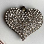 Rhinestone Diffuser Heart Pendant Silver Photo 0