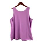 Susan Graver Womens Lavender Tank Top With Lace Trim Size L Photo 1