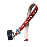 Fendi NWT Studded Flower Eyes Strap You Bag Strap in Red w/Dustbag and COA Photo 0