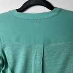 Escada sport aqua 100% linen‎ 3/4 sleeve top women’s size XS Green Photo 8