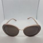 None Light Brown & Gold Sunglasses Photo 3