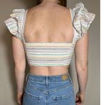 Maeve Anthropologie  Rainbow Festival Crop Top Size XS Photo 2