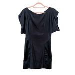 All Saints Spitalfields Japanese Cloth Lightweight Werbovy Mini Dress Black Sz 8 Photo 1