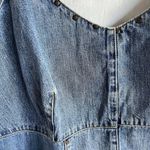 Venezia Denim Patchwork Dress 18/20 Jean Dress Cottage Prairie Western Blue Photo 2