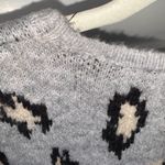 Ellen Tracy  Gray Long Sleeve Leopard Print Open Front Cardigan Size L Photo 3