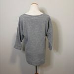 Anthropologie Saturday Sunday Gray Sweatshirt Tunic Zipper 3/4 Sleeve Top XS Photo 5