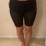 Open Edit black lacy biker shorts. S Photo 0