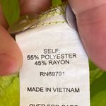 Figueroa & Flower Green Embroidered Boho Button Down Shirt M Floral Top Size M Photo 3