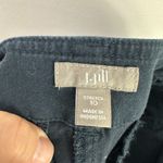 J. Jill Cargo Pants Women 10 Blue Straight Leg Stretch Utility Minimalist Casual Photo 1