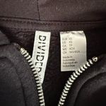 H&M Black  Dividend cropped zip up hoodie. Size XS. Photo 2