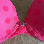 Anthropologie By Eloise Neon Pink Coral Mesh Swiss Dot Convertible Strap Bra 34C Photo 13