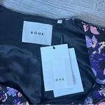 NWT ROHE Fiona Puff sleeve brocade blouse sweetheart neck sz 38 Black Photo 11