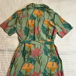 Lulus  Totally Tropical Light Green Floral Print Button-Up Shirt Dress Photo 6