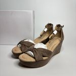 Dirty Laundry  DL Devin Platform Wedge Sandal in Dusty Taupe Photo 4