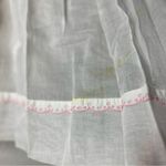 Handmade VINTAGE SHEER WHITE COTTON APRON~POCKET~PINK EYELET TRIM~MARGE OF HOLLYWOOD Photo 6