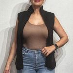 Magaschoni MAG by  Black Zip Front Sleeveless Vest Sz M NWOT Photo 0