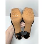 Franco Sarto  Sandals‎ Size 9 Black Leather Ankle Strap Square Toe Dress Heels Photo 9