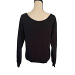Happy Halloween witches black sloped shoulder sweatshirt top Size M Photo 3