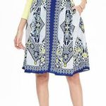 Banana Republic Scarf Floral Print A-Line Midi Skirt | 10 Photo 0
