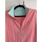 Vineyard Vines  Womens Pink Whale Logo Quarter Zip Pullover Sweatshirt‎ Size S Photo 1