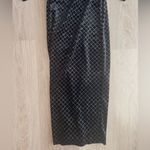 ZARA Black & Silver Glittery Velvet Long Sleeve Dress - Size XS Photo 3