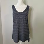 Athleta  navy blue & white pattern tank top size M Photo 1