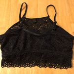 Live Love Dream Floral Lace Bralette Black Adjustable Straps‎ M Photo 1