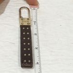 Coach  Vintage Leather Studded Keychain Clip Strip Photo 3