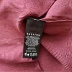 Babaton  maroon wine burgundy knit ribbed long‎ sleeve top Photo 5
