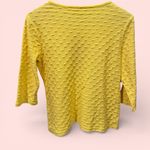 Breckenridge Cute vintage 90’s textured banana-rama jeweled neck top cotton stretch bright Photo 3