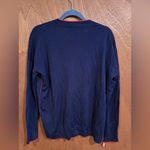 J.Crew  Tipped Merino Wool Cardigan in Navy Cerise Buttoned Size M Photo 1