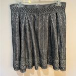 Maje  Jaquard Knit Pleated Black and‎ White Patterned Mini Skirt Sz 3 (L) Photo 1