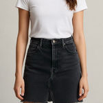 We The Free - black distressed denim jeans skirt Sz 31 Photo 0