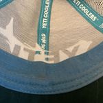 Yeti  Tarpon Fish Trucker Hat Baseball Cap Light Blue Teal SnapBack Mesh Fishing Photo 9