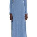 Significant Other Blue Yara Cold Shoulder Long Sleeve Maxi Dress Size 6 US $256 Photo 0