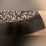 Anne Klein black and white leopard, short sleeve, 2 piece pajama set; size L Photo 4