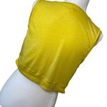 Free People Movement  WOMEN'S TWIST FRONT BOXY TANK TOP YELLOW SIZE LARGE Photo 6